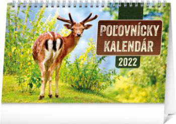 Stolový Poľovnícky kalendár 2022 SK, 23,1 × 14,5 cm