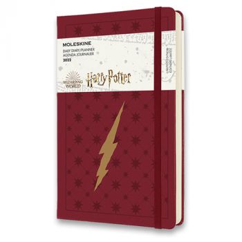 Diár MOLESKINE 2022 denný H.Potter vínový L