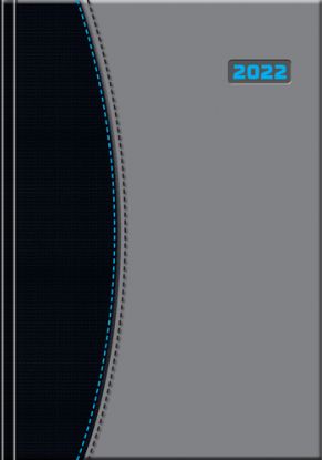 Denný diár A5 Premium 2022 čierno-strieborný