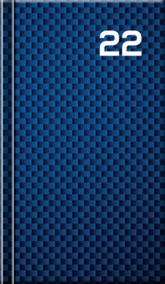 Mini diár A6 Print 2022 Blue