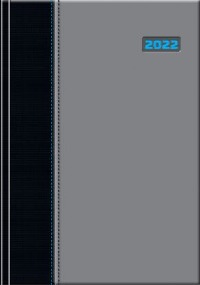 Pracovný diár A5 Premium 2022 čierno-strieborný