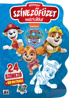 Különleges színezőfüzet matricákkal: Mancs Őrjárat - 24 színező + 50 matrica