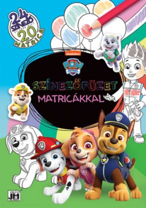 Színezőfüzet matricákkal - Mancs őrjárat - 24 színező és több mint 20 matrica