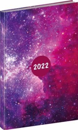 Týždenný diár Cambio Fun 2022, Galaxy, 15 × 21 cm