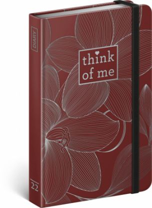 Týždenný diár Kvety – Think of me 2022, 11 × 16 cm