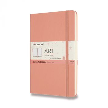 Zápisník MOLESKINE ArtBullet bodkovaný ružový L