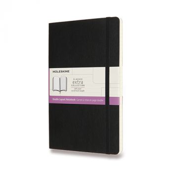 Zápisník MOLESKINE mäkký linajk-čistý čierný L
