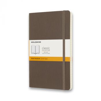 Zápisník MOLESKINE mäkký linajkový khaki L