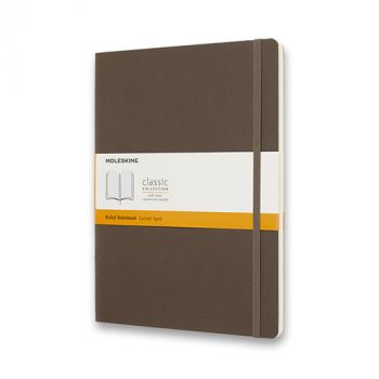 Zápisník MOLESKINE mäkký linajkový khaki XL