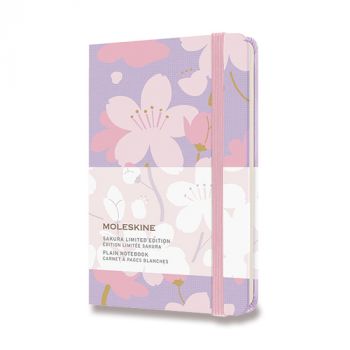 Zápisník MOLESKINE Sakura čistý G4 S