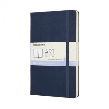 Skicár MOLESKINE tvrdý modrý L