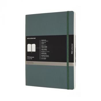 Zápisník MOLESKINE Professional mäkký tm.zelený XL