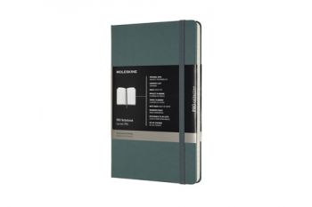 Zápisník MOLESKINE Professional tvrdý tm. zelený L