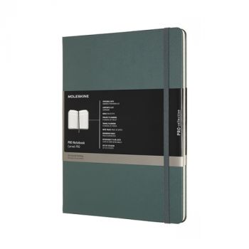 Zápisník MOLESKINE Professional tvrdý tm.zelený XL
