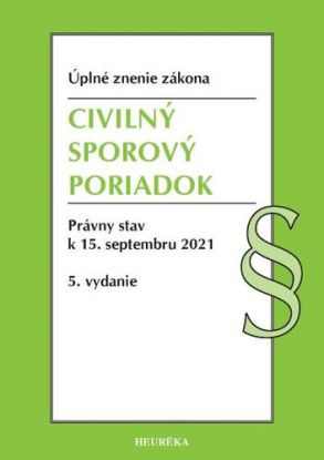 Civilný sporový poriadok. Úzz, 5. vydanie 9/2021