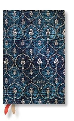 Diár Paperblanks 2022 Blue Velvet MN HOR
