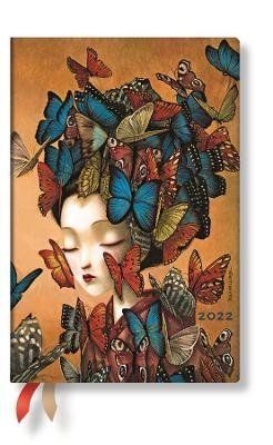 Diár Paperblanks 2022 Madame Butterfly MN HOR
