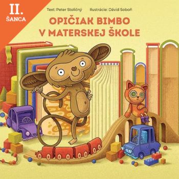Lacná kniha Opičiak Bimbo v materskej škole  - leporelo