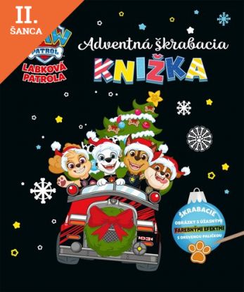 Lacná kniha Labková patrola - Adventná škrabacia knižka