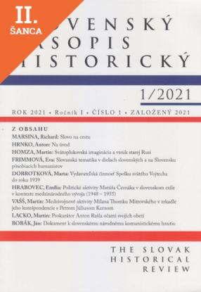 Lacná kniha Slovenský časopis historický 1/2021
