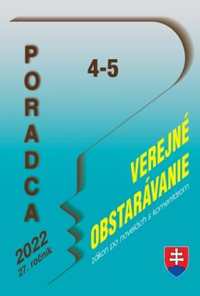 Poradca 4-5/2022 - Zákon o verejnom obstarávaní