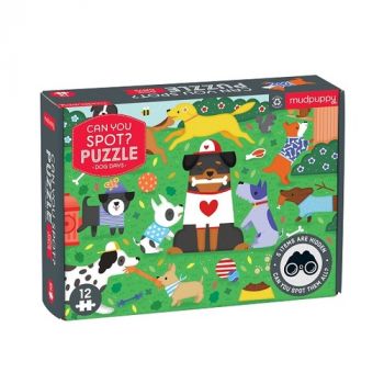 Puzzle "viete nájsť?" Psie dni 12 Mudpuppy