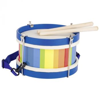 Bubon drevený dúhový, prírodná koža 22cm