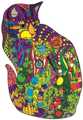 Mandala Art Puzzle Mačka