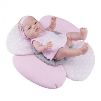 Bábätko Los Bebitos dievčatko s kvetinovým vankúšom 36cm