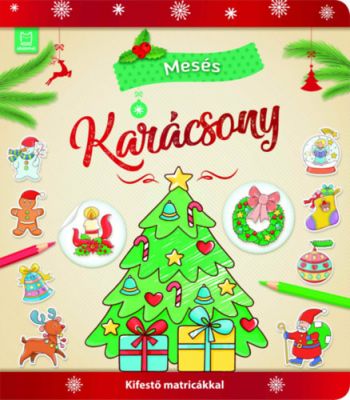 Mesés karácsony - Kifestő matricákkal