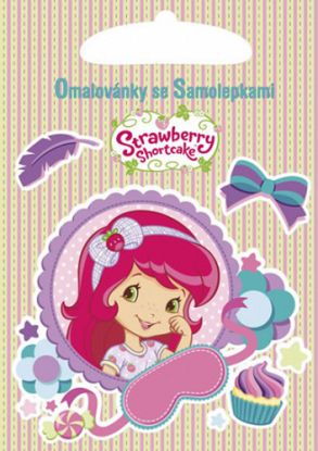Omalovánky se samolepkami: Strawberry Shortcake