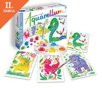 Lacná hra Aquarellum Junior Dinosaury
