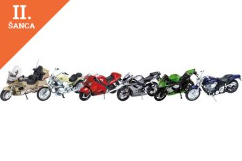 Lacná hra Motorka na volnobeh 13,3 cm