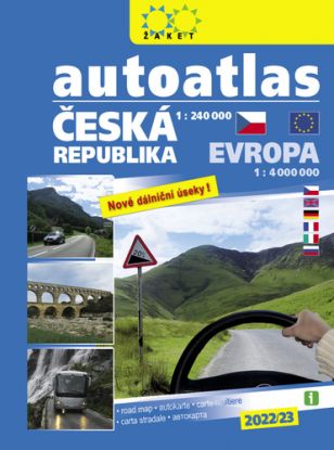 Autoatlas Česká republika a Evropa 1:240 000 a 1:4 000 000, vydání 2022/23