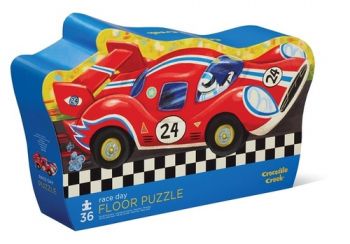 Puzzle Deň pretekov tvarovanej krabičke 36 Crocodile Creek