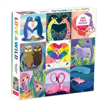 Rodinné Puzzle Láska v divočine 500 Mudpuppy