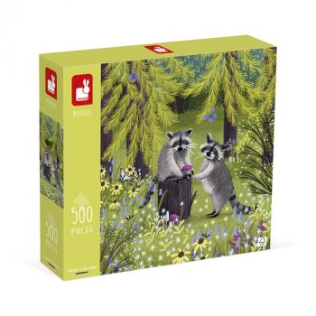 Puzzle Medvedík čistotný 500 Janod Art