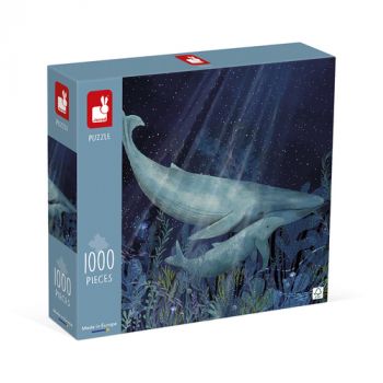 Puzzle Veľryby v hlbočine 1000 Janod Art