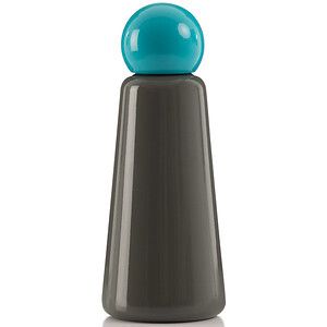 Termo fľaša LUND LONDON Skittle Bottle Original 500ml Dark Grey & Sky Blue