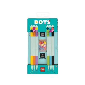 Gélové perá LEGO DOTS mix farieb 6 ks