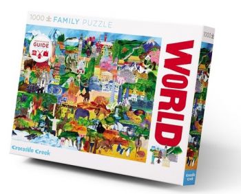 Puzzle Svetová koláž 1000 Crocodile Creek