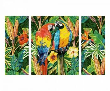 Maľovanie podľa čísel Papagáje v pralese (50x80 cm) Schipper