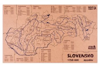 Mapucle Slovensko regióny - kartónová krabička