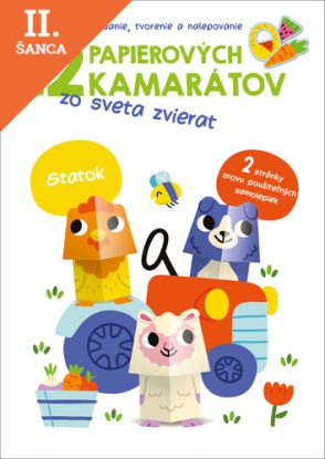 Lacná kniha 12 papierových kamarátov zo sveta zvierat: Statok