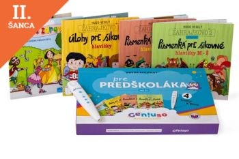 Lacná hra Geniuso: Balíček pre predškoláka (4 hovoriace knihy + pero)