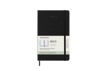 Diár MOLESKINE 18m 2022-2023 týždenný tvrdý čiernyL