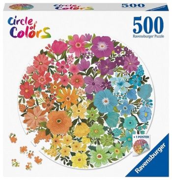 Kruhové puzzle Kvety 500 Ravensburger