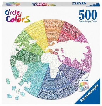 Kruhové puzzle Mandala 500 Ravensburger