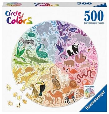 Kruhové puzzle Zvieratá 500 Ravensburger