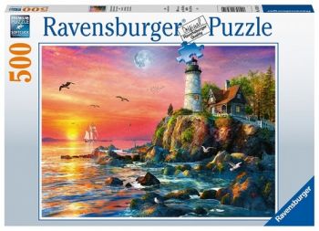 Puzzle Maják na útese 500 Ravensburger